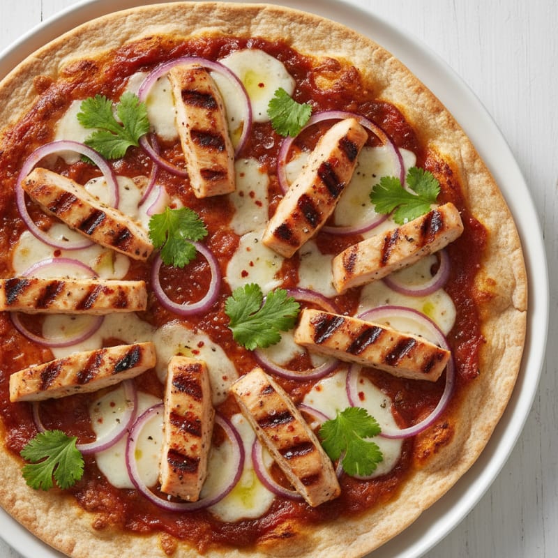 Smoky BBQ Chicken Pizza with Crispy Crust