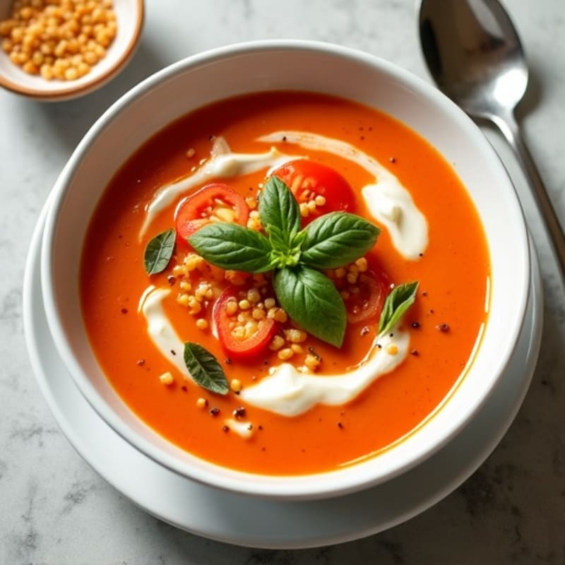 Creamy Roasted Tomato Basil Soup