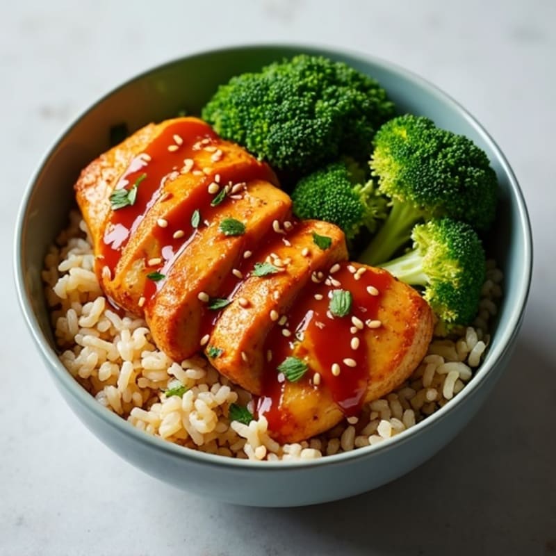 Sticky Ginger-Garlic Teriyaki Chicken Bowl