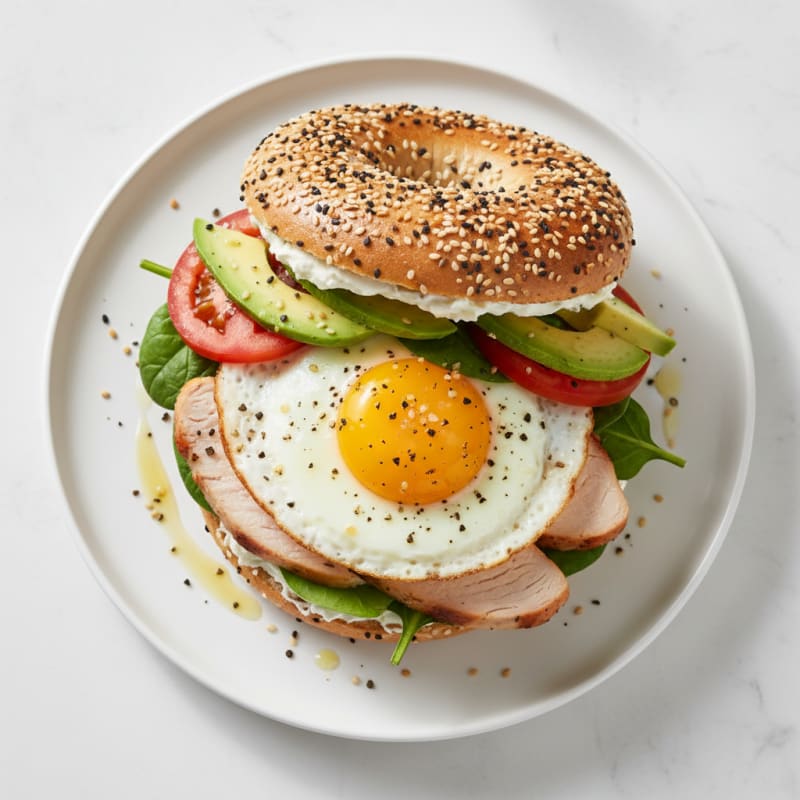 Crispy Everything Bagel Turkey Sandwich
