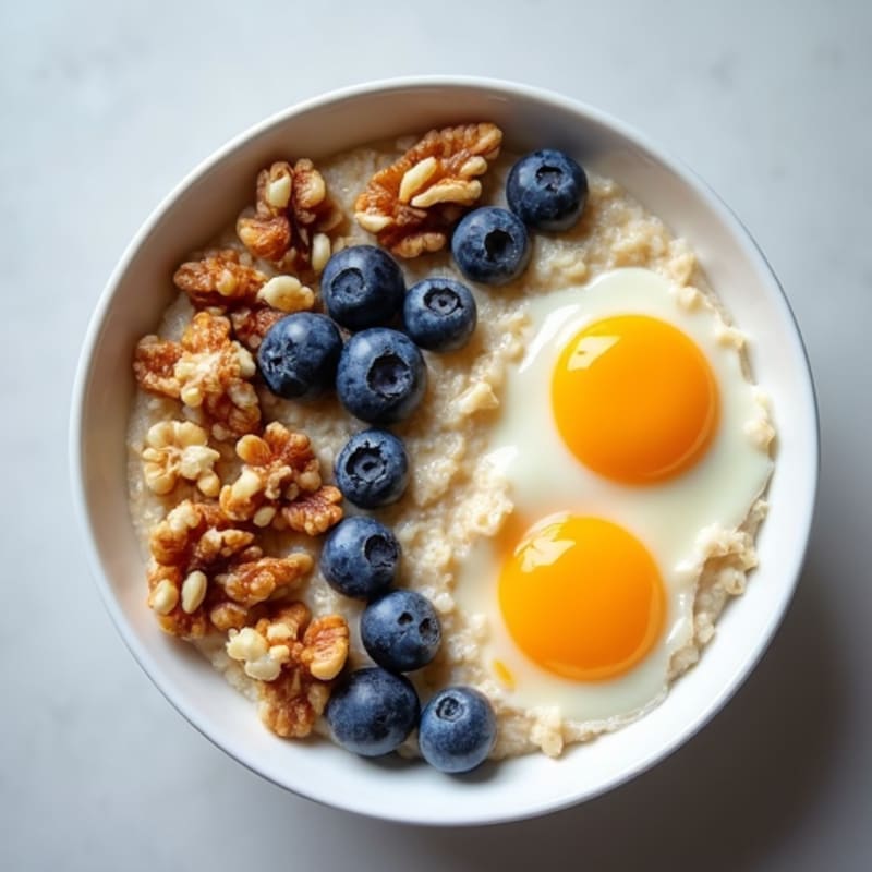 Protein-Packed Egg White Oatmeal Bowl