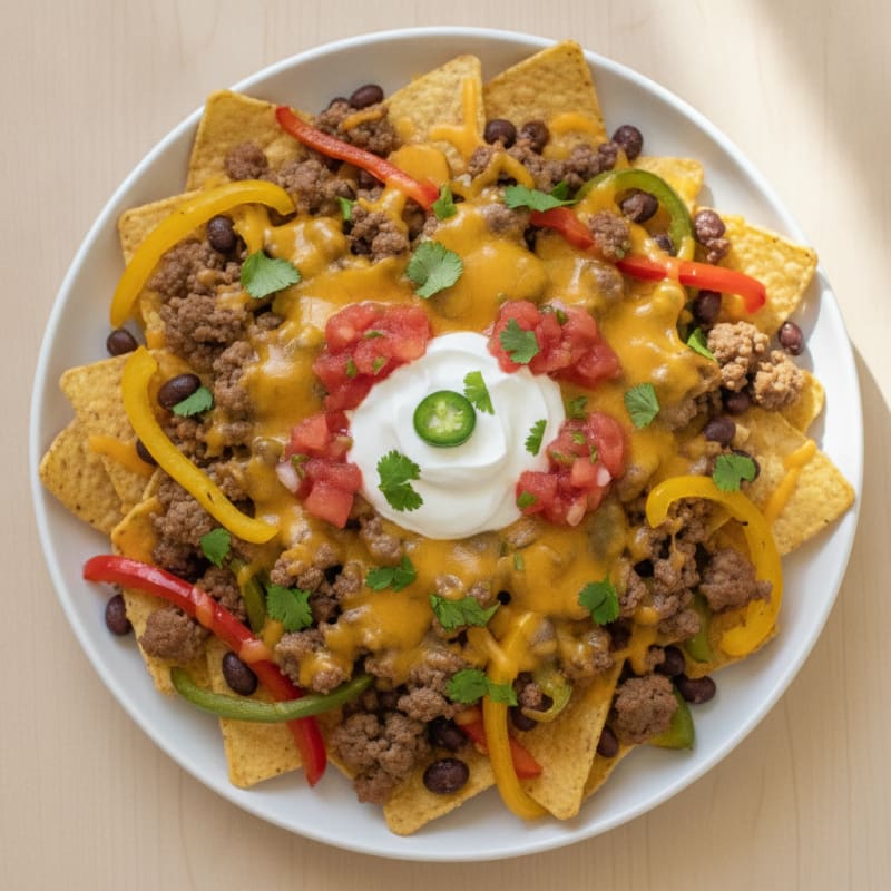 Loaded Beef Nachos Grande