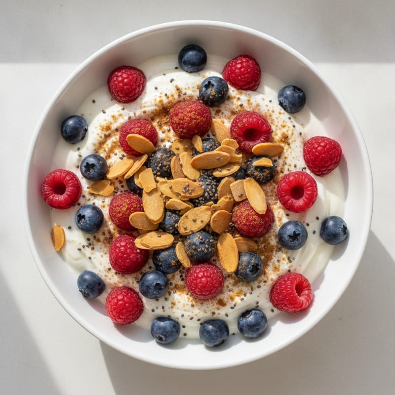 Berry Almond Yogurt Parfait