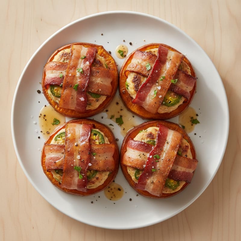 Bacon-Wrapped Jalapeño Chicken Sliders