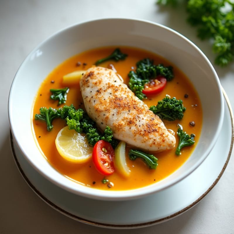 Creamy Tuscan Chicken Soup with Kale