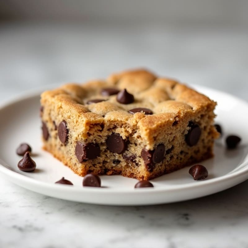 Protein-Packed Almond Flour Chocolate Chip Cookie Cake