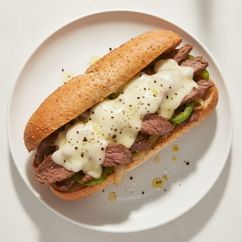Classic Philly Cheesesteak Sandwich