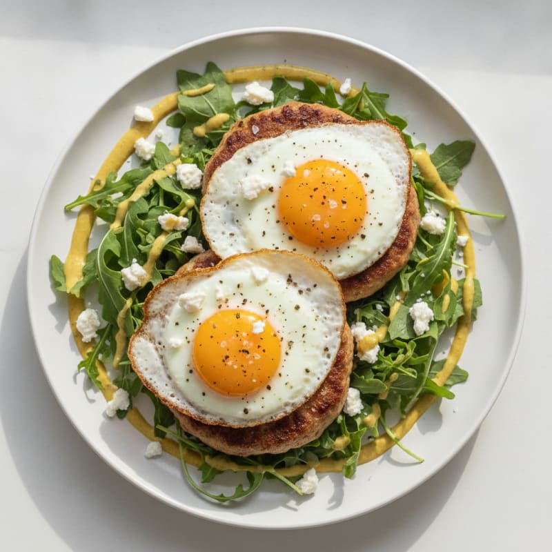 Feta-Dijon Turkey Burger Plate