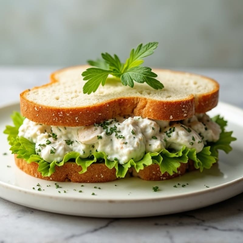 Creamy Herb Chicken Salad Sandwich