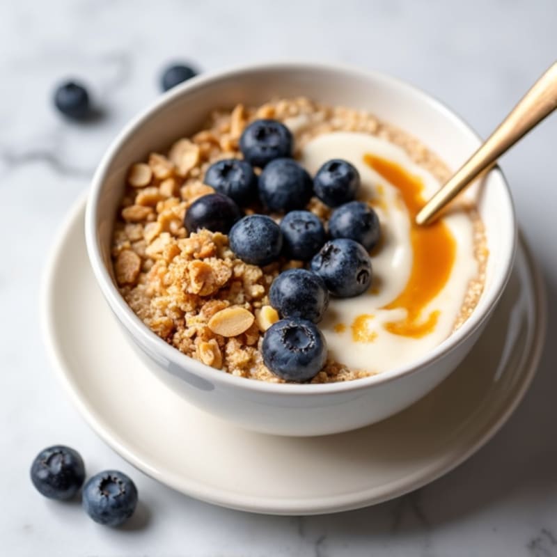 Protein-Packed Vanilla Almond Oatmeal Bowl