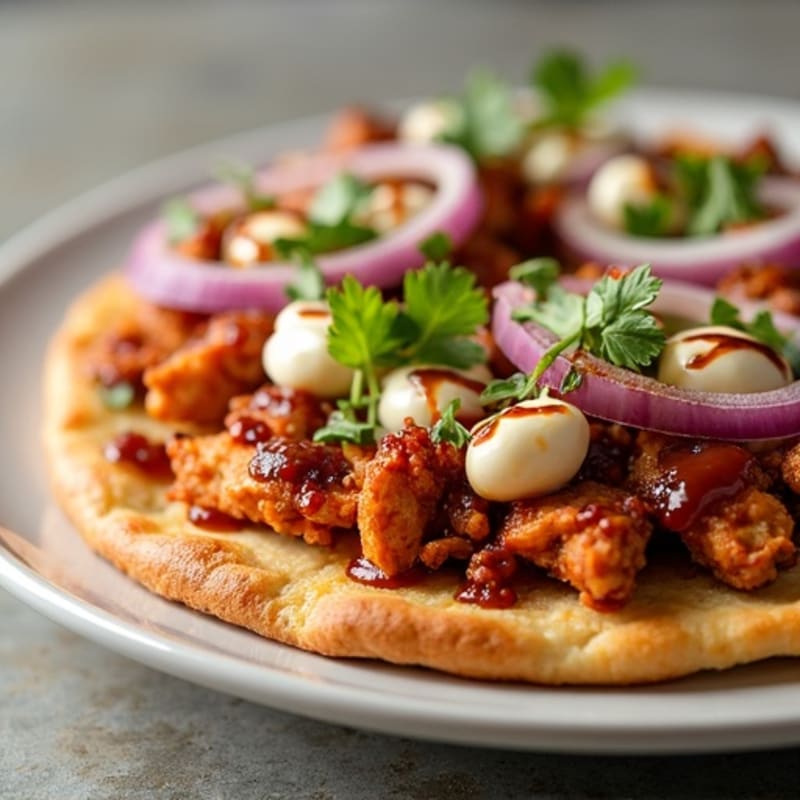 Crispy BBQ Chicken Flatbread Pizza