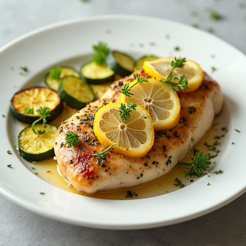 Lemon Herb Chicken with Roasted Zucchini