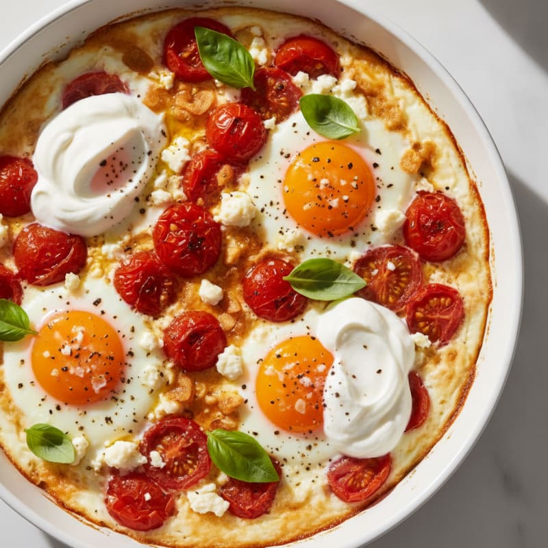 Baked Eggs with Roasted Tomatoes