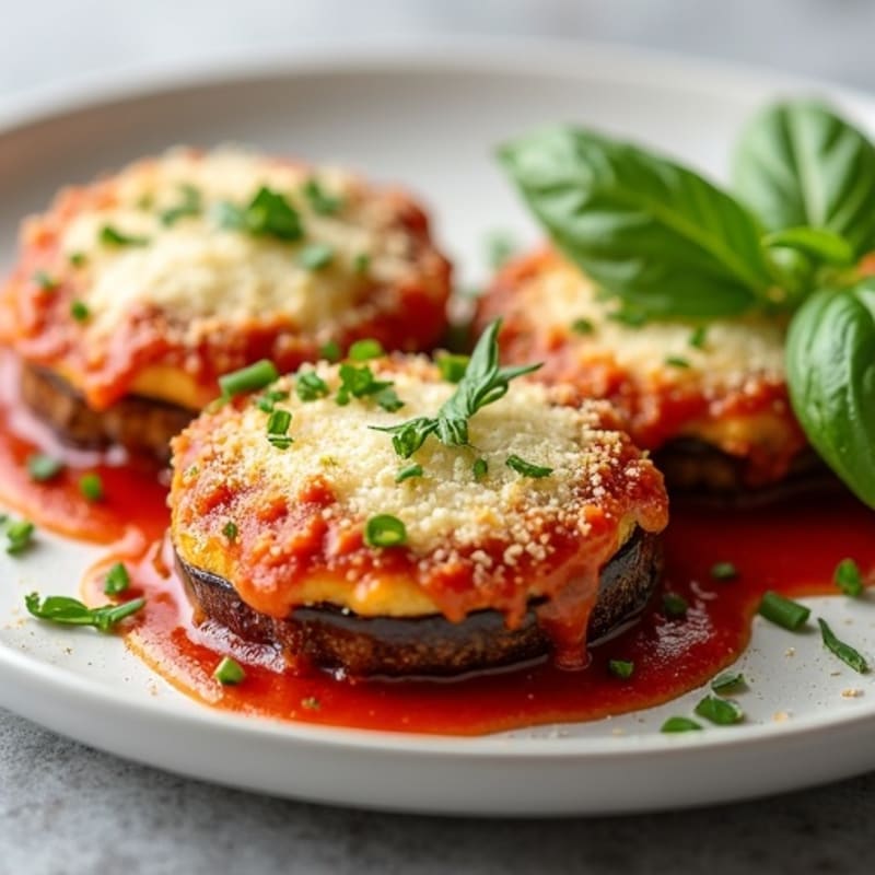 Crispy Baked Eggplant Parmesan with Fresh Herbs
