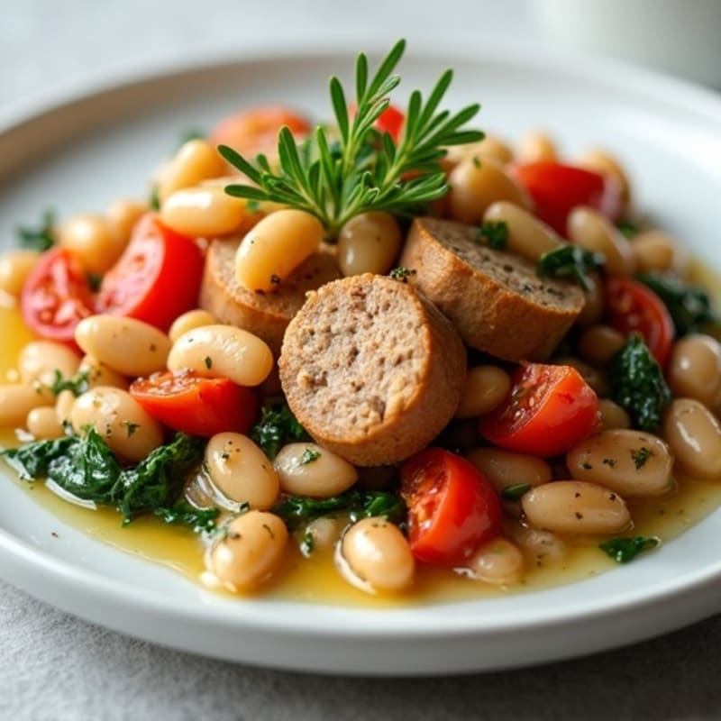 Hearty White Bean and Chicken Sausage Casserole