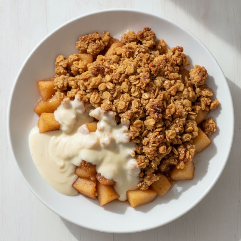 High-Protein Baked Apple Crumble