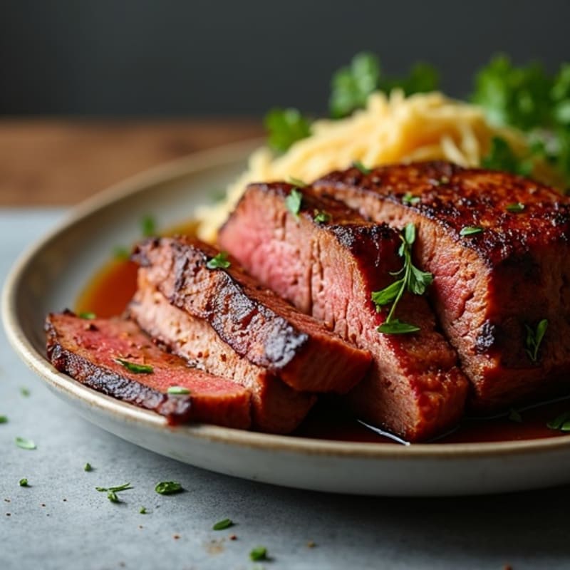 Smoky Dry-Rubbed Slow Cooked Brisket