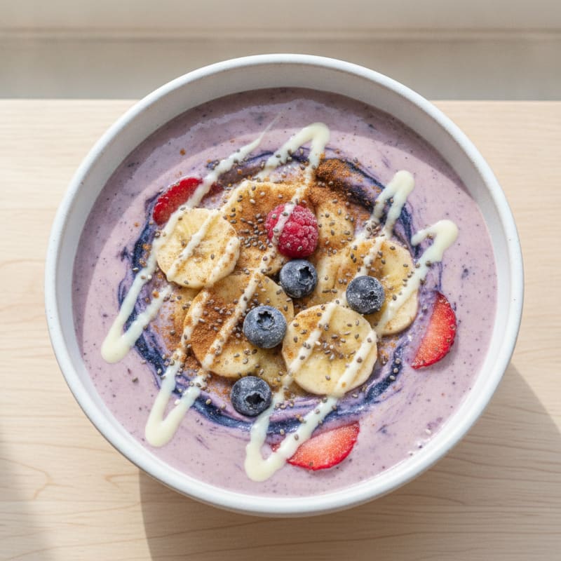 Mixed Berry Banana Protein Smoothie