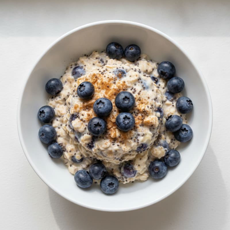 Blueberry Chia Overnight Oats