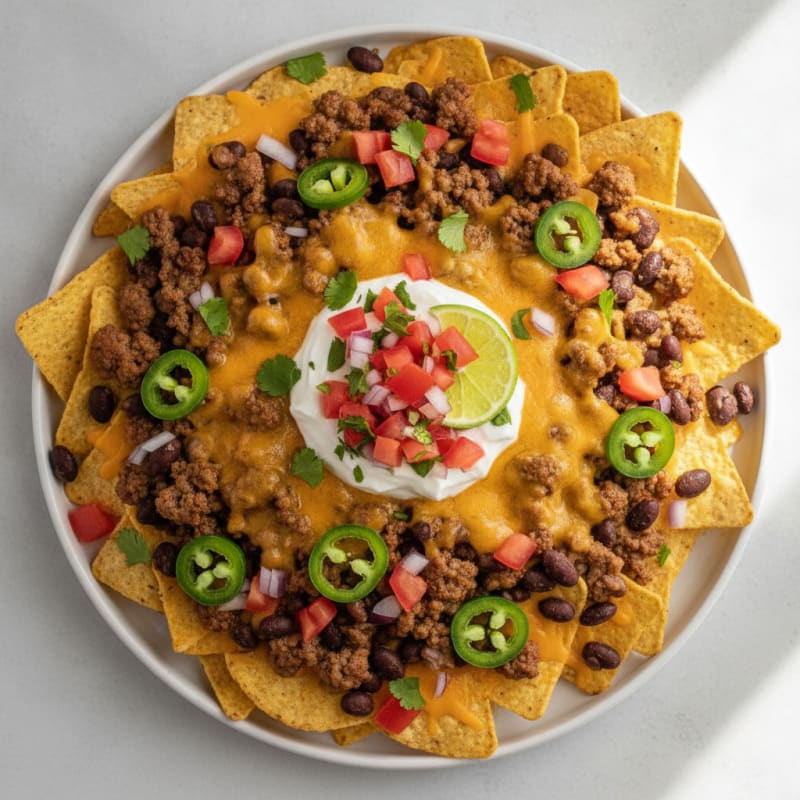 Loaded Beef Nacho Platter