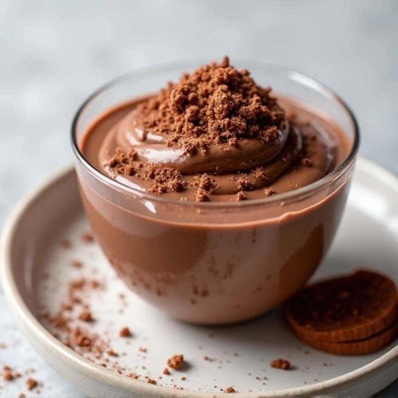 Silky Chocolate Protein Pudding with Greek Yogurt
