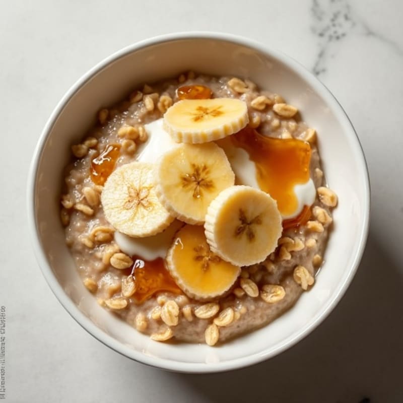 Caramelized Banana Protein Oatmeal
