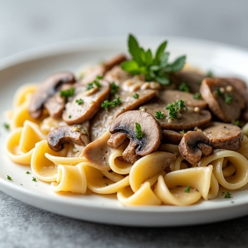 Lean Beef Stroganoff with Creamy Mushroom Sauce