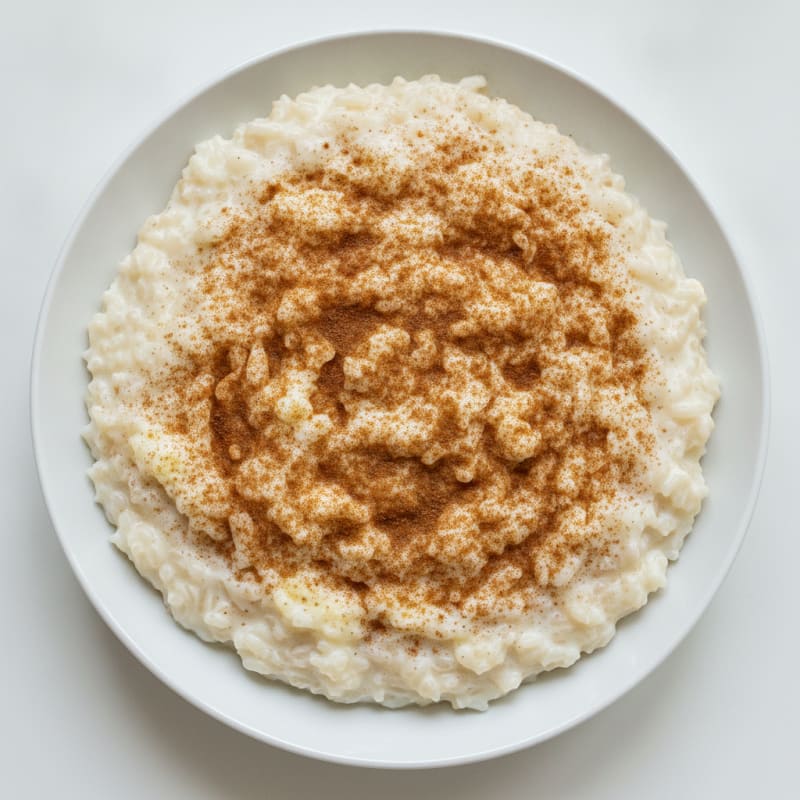 Protein Rice Pudding with Egg Whites and Cinnamon