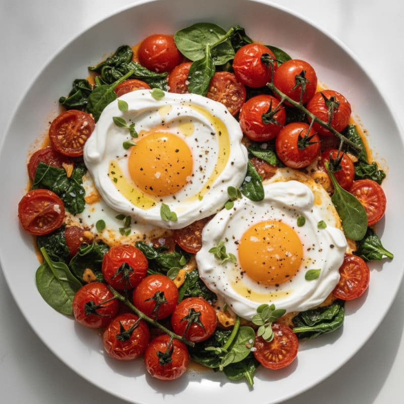Baked Eggs with Roasted Tomatoes