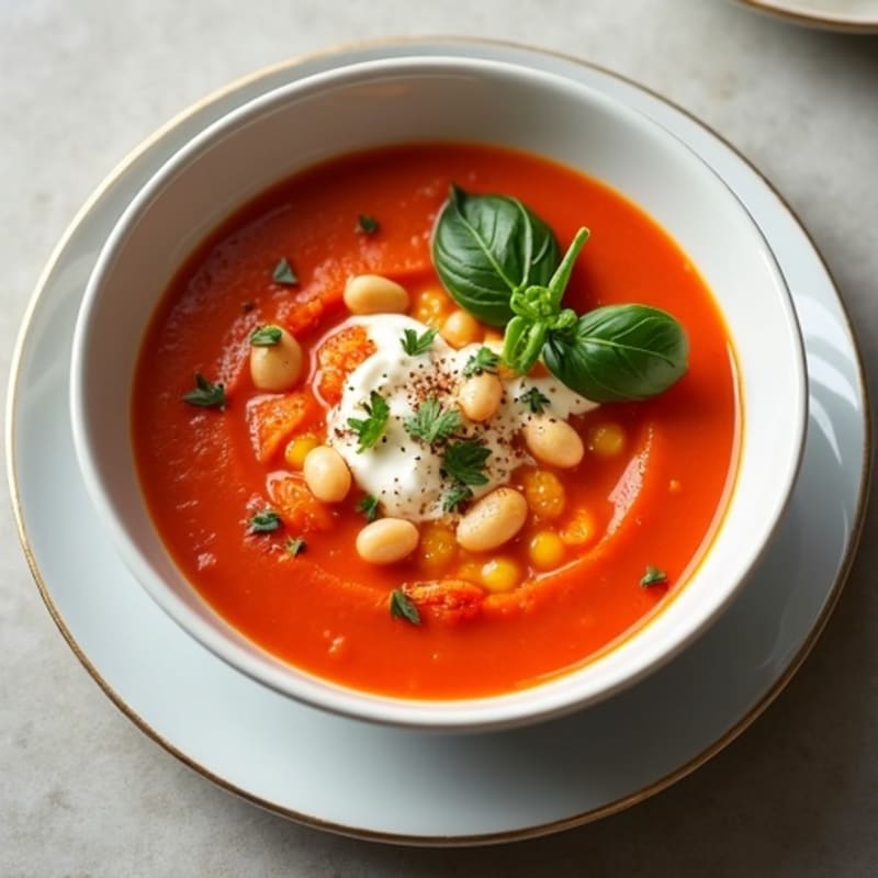 Creamy Roasted Tomato Basil Soup