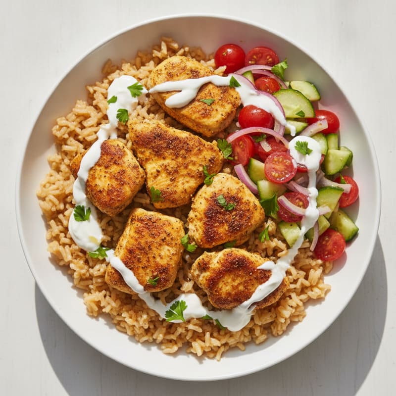 Chicken Shawarma Rice Bowl