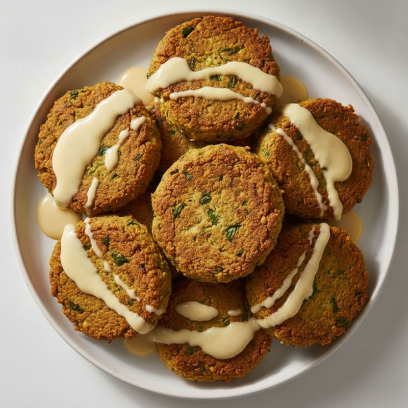 Falafel with Lemon-Tahini Drizzle