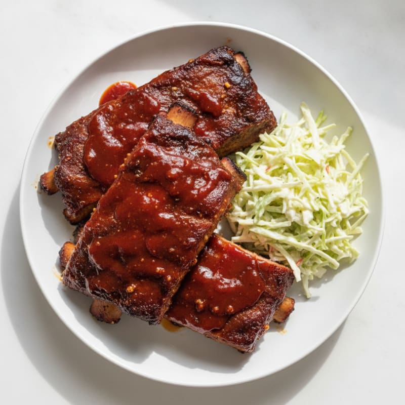 Smoked BBQ Ribs with Tangy Glaze