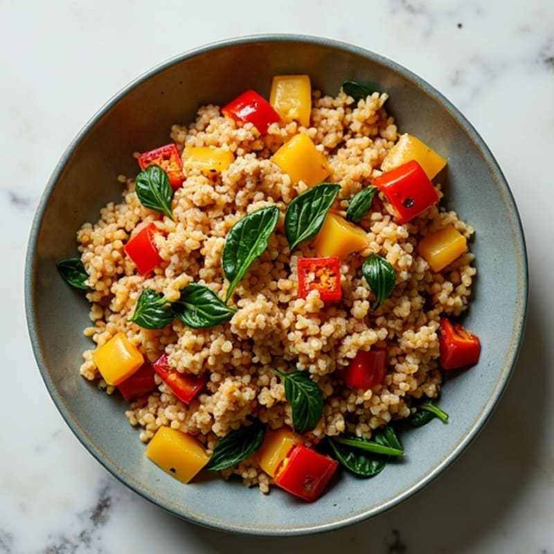 Lean Ground Turkey and Brown Rice Skillet
