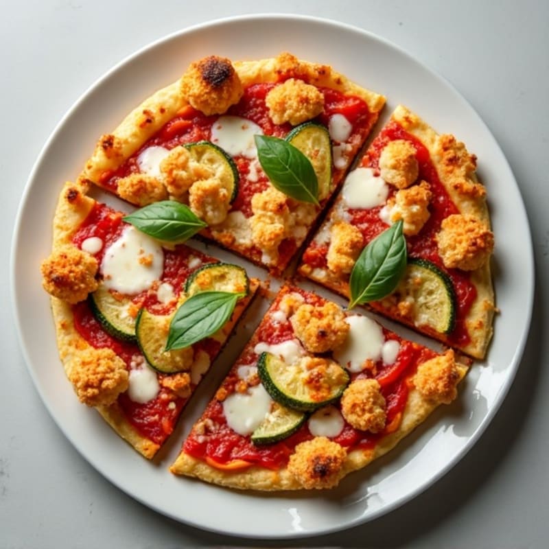 Crispy Chicken & Roasted Vegetable Pizza