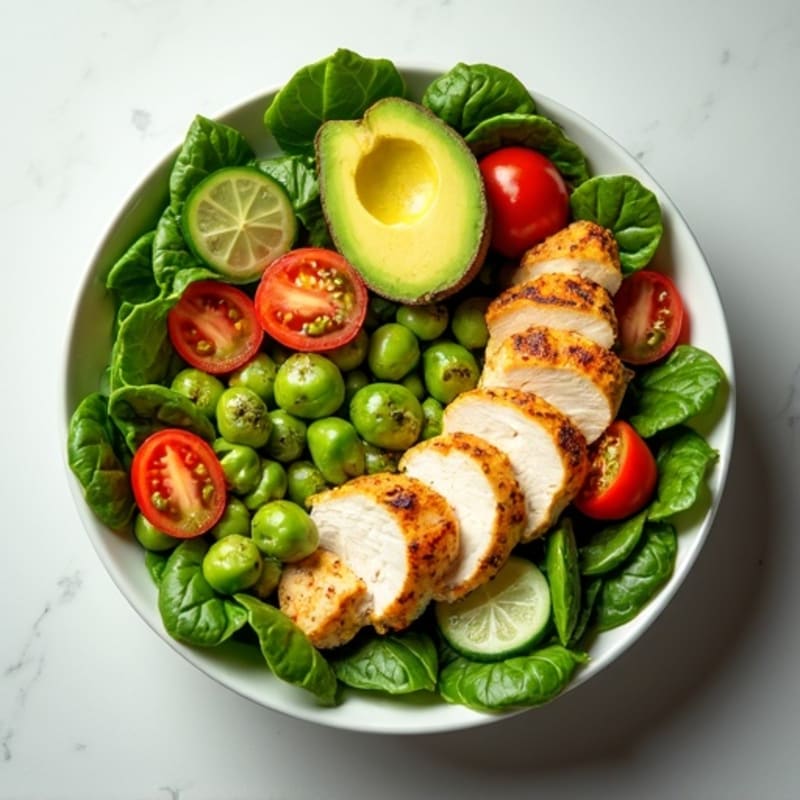 Crisp Avocado Salad Bowl