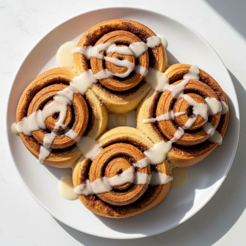 Warm Cinnamon Rolls with Cream Cheese Glaze