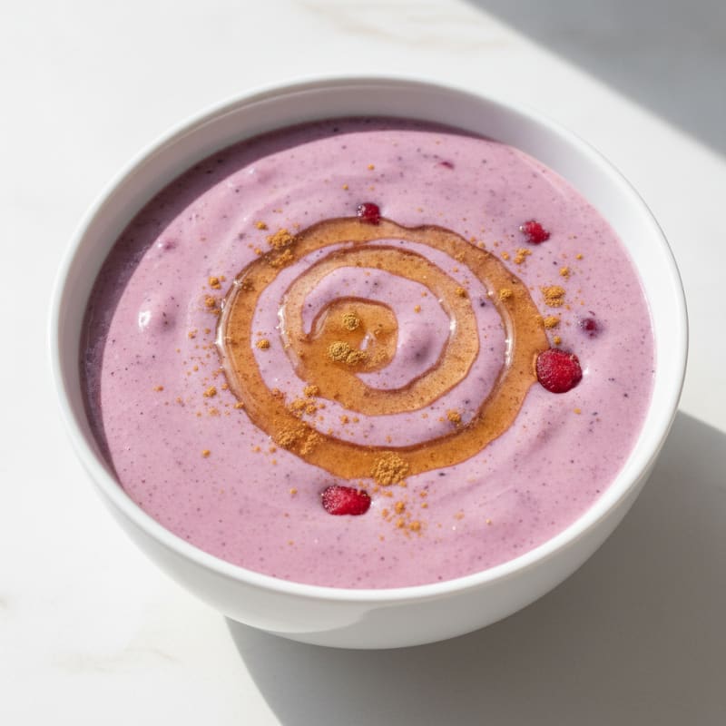 Berry Greek Yogurt Smoothie with Honey