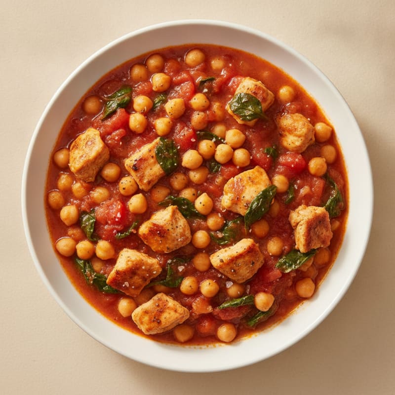 Chicken and Chickpea Tomato Stew