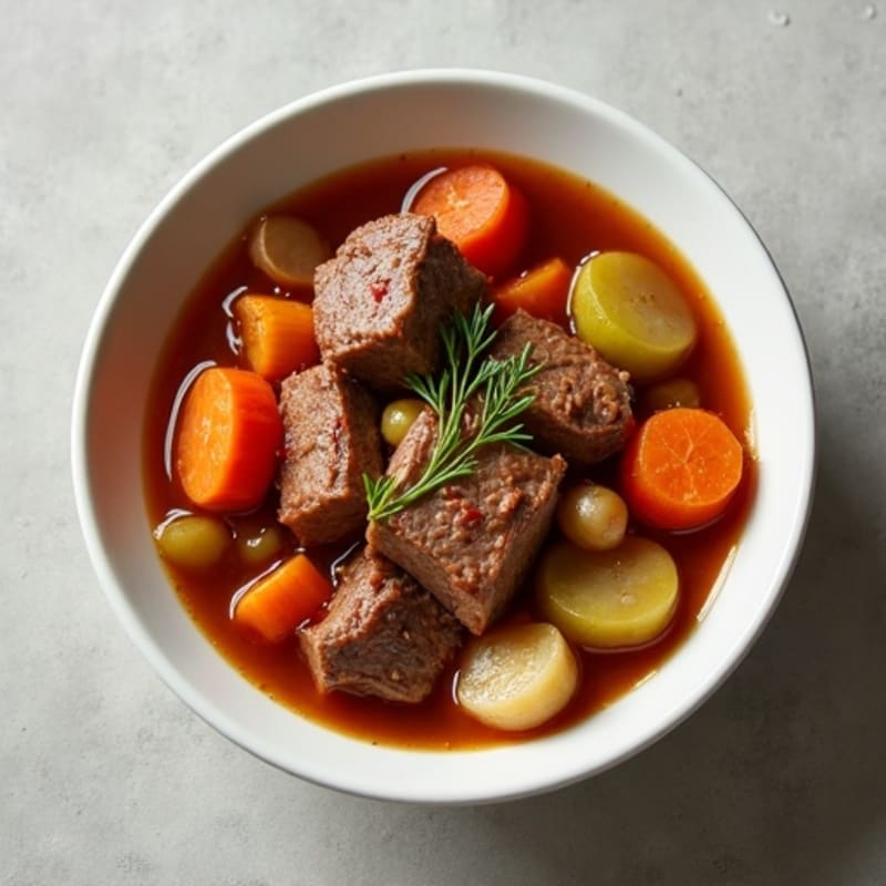 Hearty Slow-Cooked Beef and Root Vegetable Stew