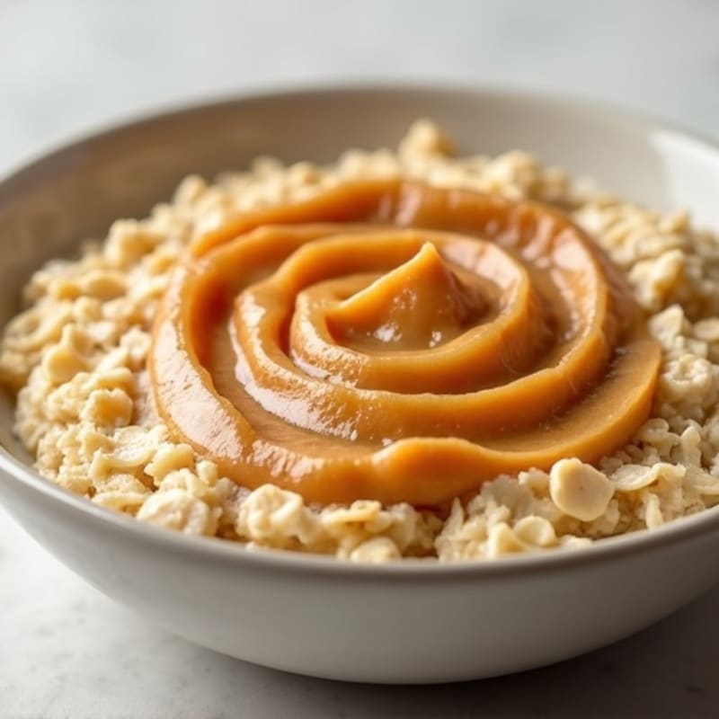 Creamy Peanut Butter Baked Oats