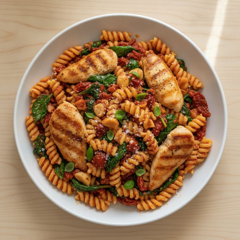 Sun-Dried Tomato Pesto Chicken Pasta