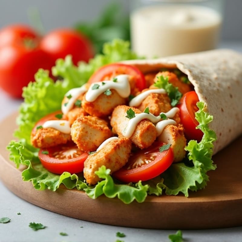 Fresh Buffalo Ranch Chicken Wrap