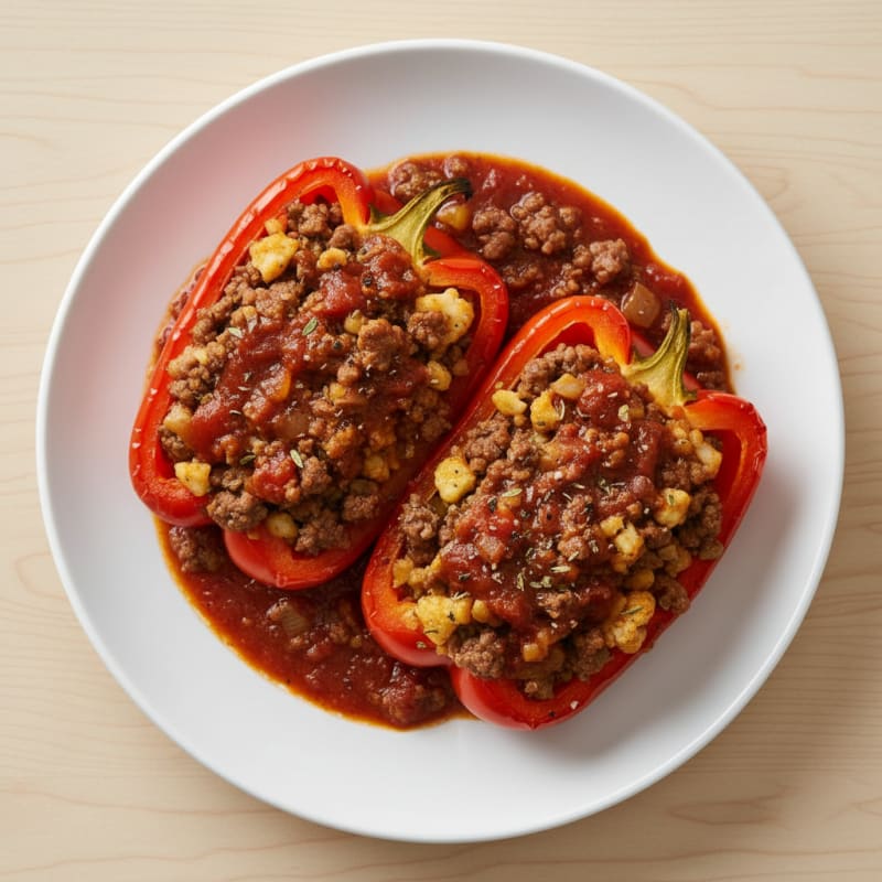 Ground Beef Stuffed Bell Peppers