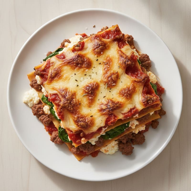 Classic Beef and Ricotta Lasagna Bake
