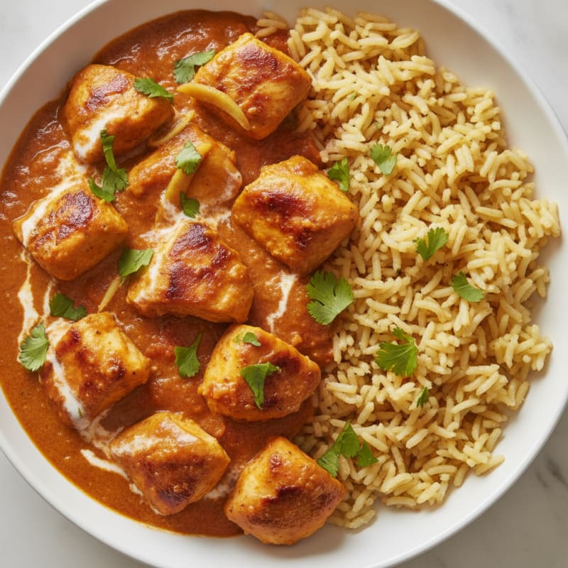Spiced Butter Chicken with Basmati Rice