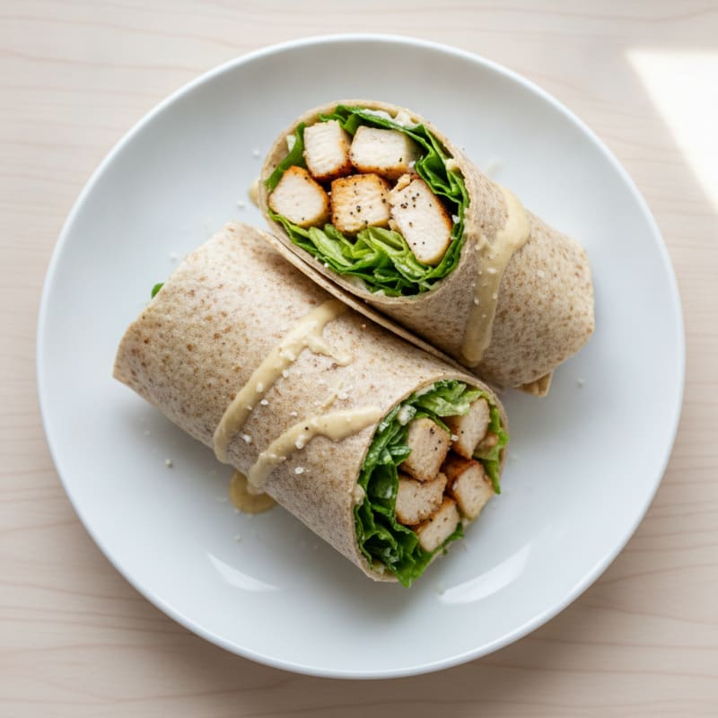 Chicken Caesar Salad Wraps