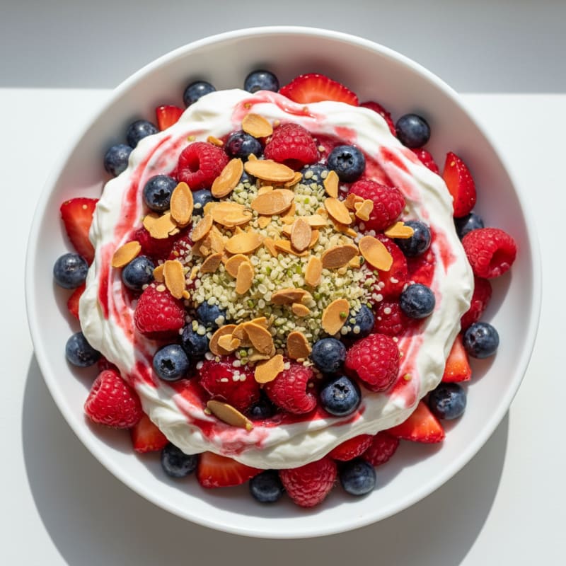 Creamy Greek Yogurt Protein Parfait with Mixed Berries