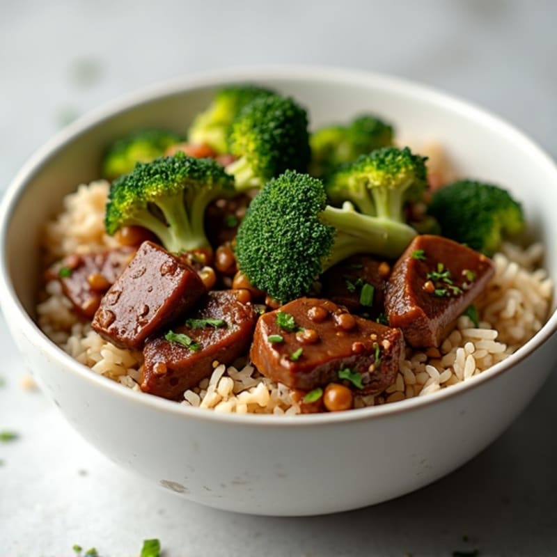 Stir-Fried Beef and Broccoli Rice Bowl