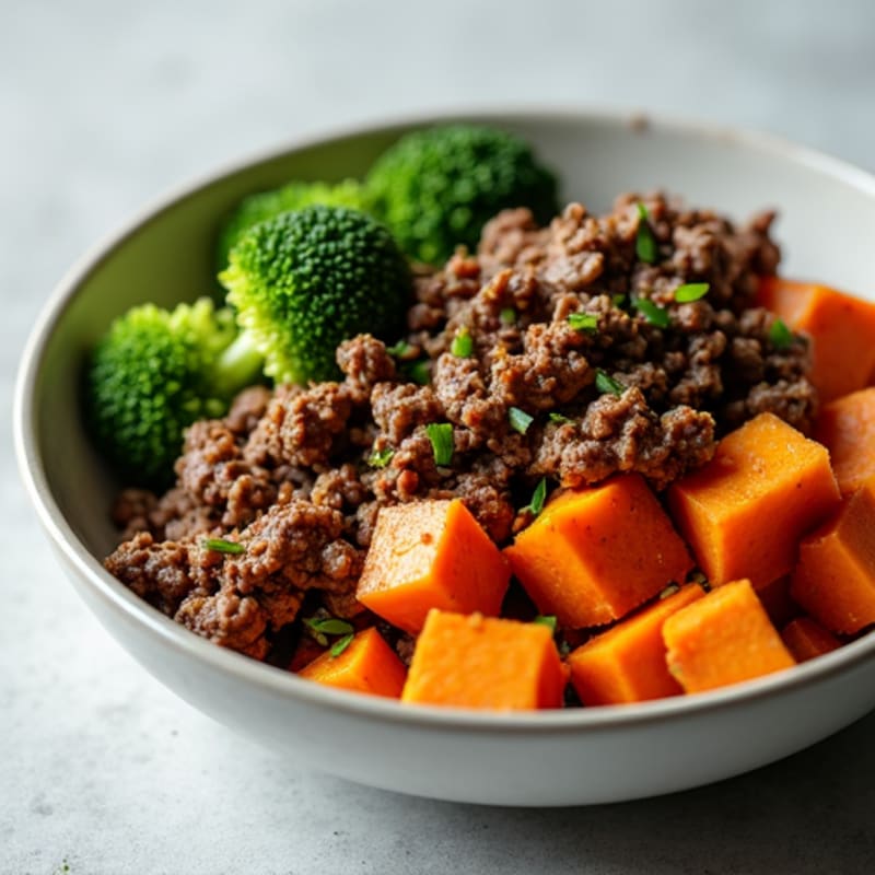 Hearty Sweet Potato and Beef Bowl